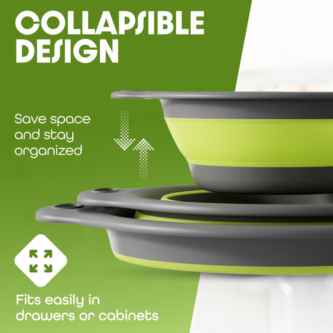 Gevoli over-sink edge design fits most sinks for mess-free draining.