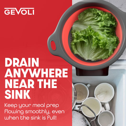 Gevoli strainer is dishwasher safe for quick cleanup after meals.