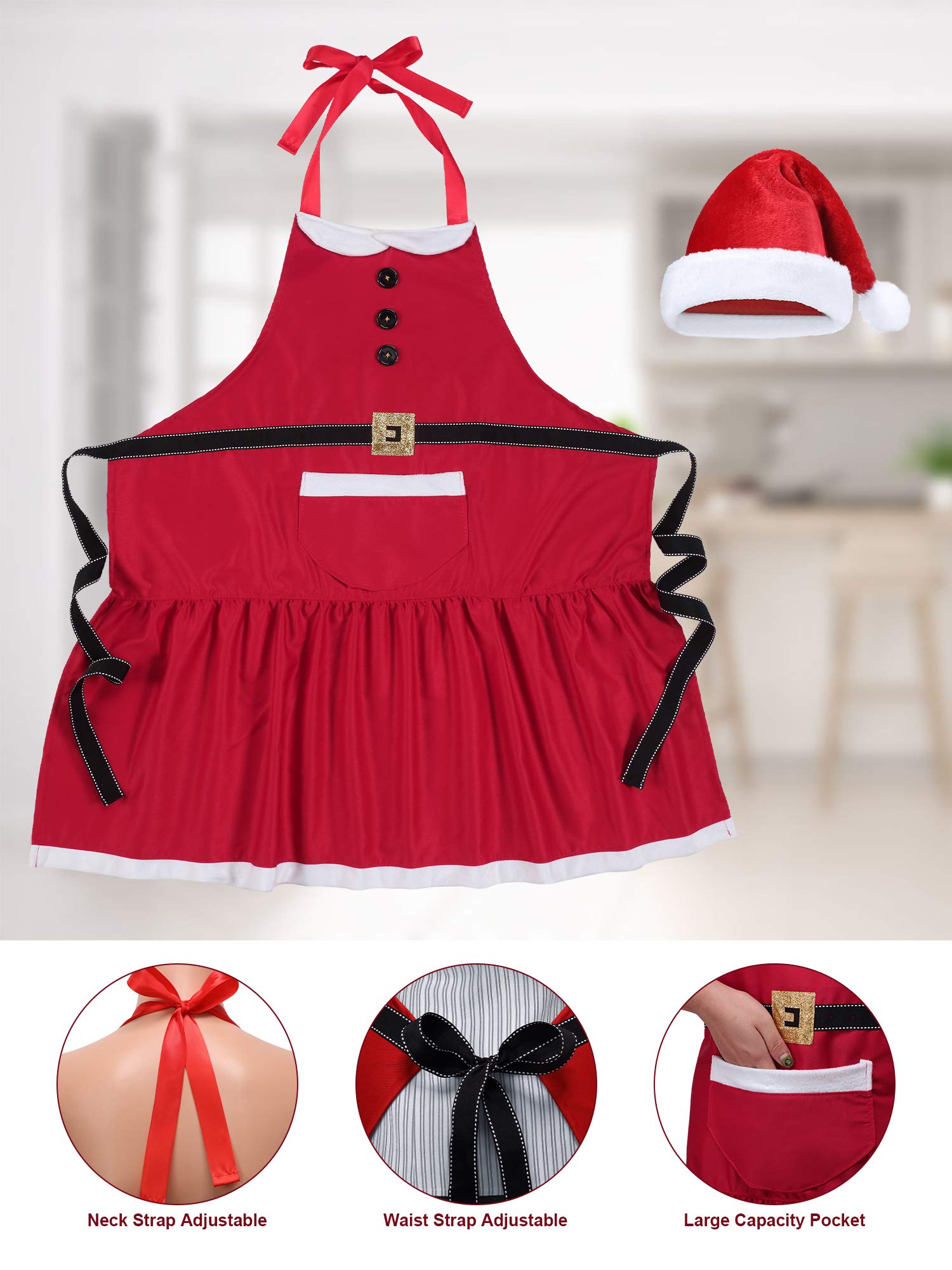 Geyoga apron featuring an adjustable neck strap for comfortable fit during long tasks.