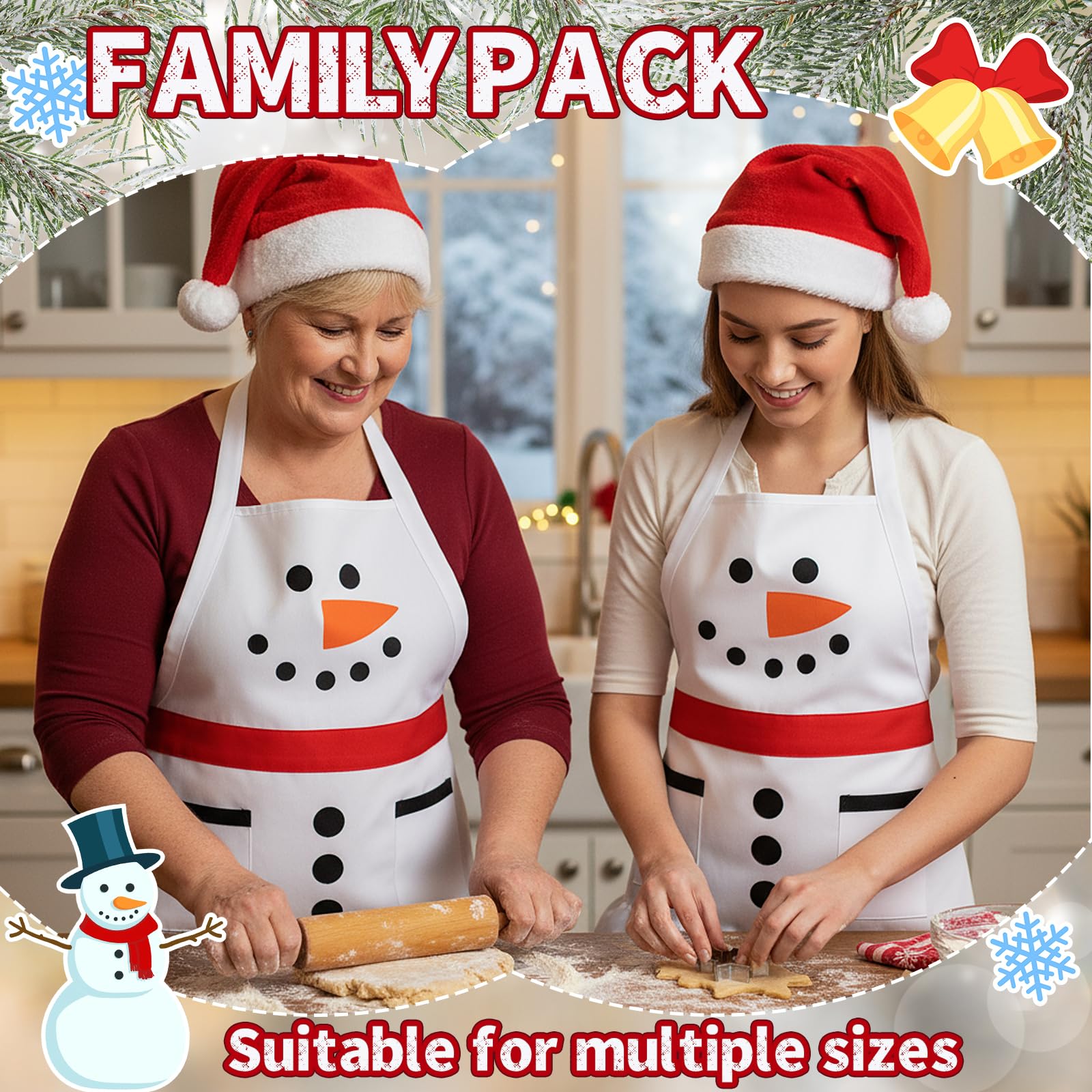 Geyoga elf design apron brightens the kitchen and guards outfits during decorating