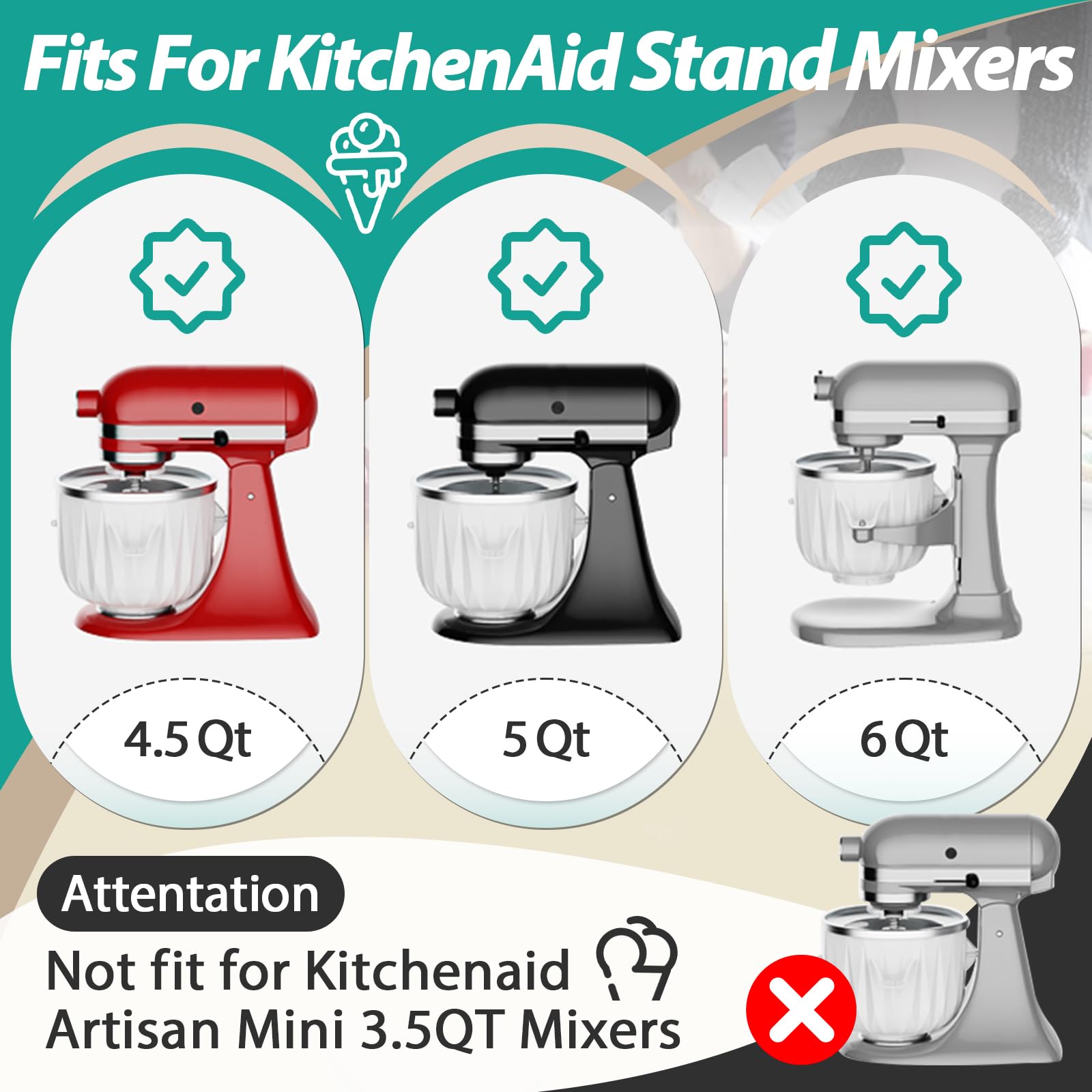 Gfdoso drive assembly for KitchenAid ice cream maker ensures smooth operation