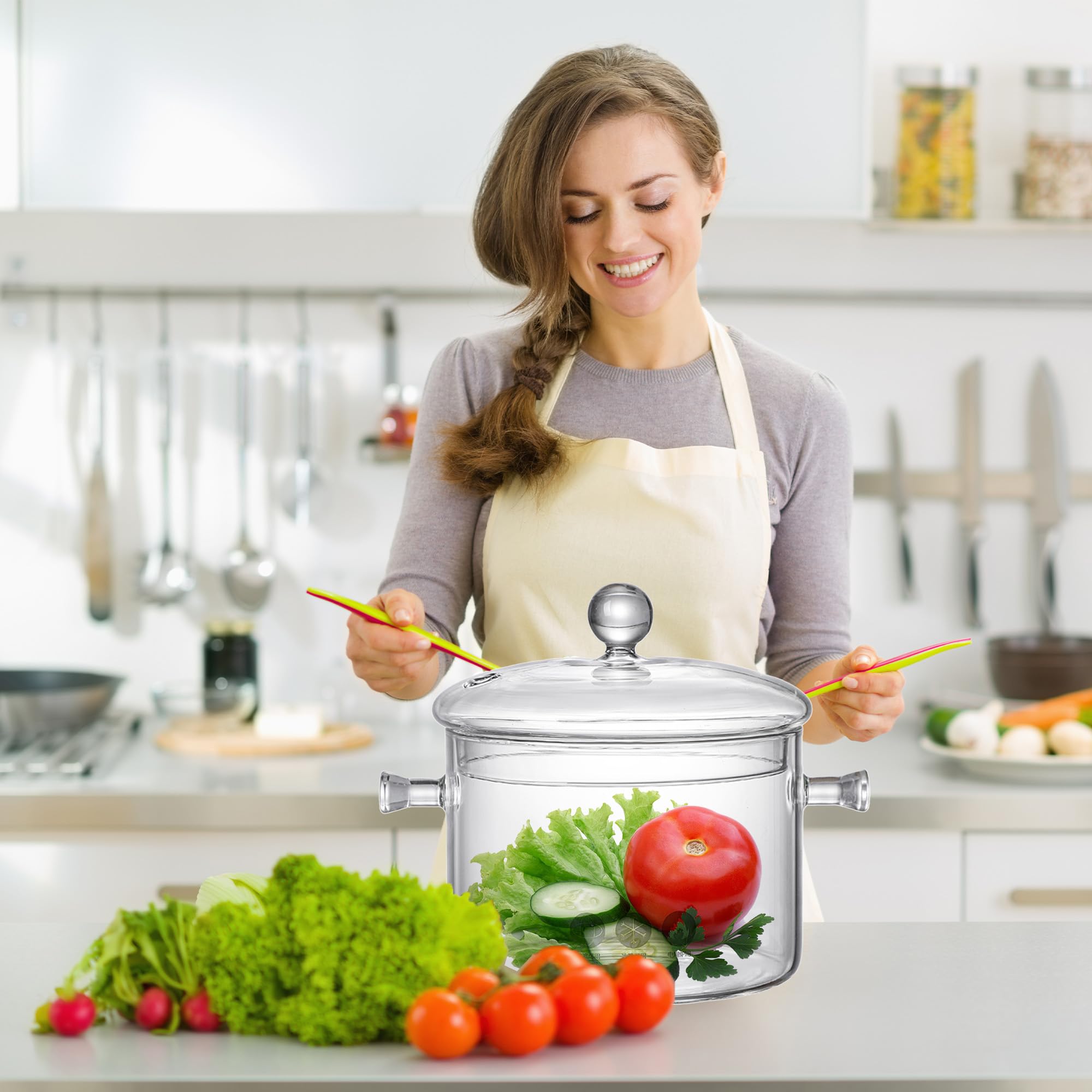 GFZYHEBEI vented lid helps regulate steam and prevent boil-overs