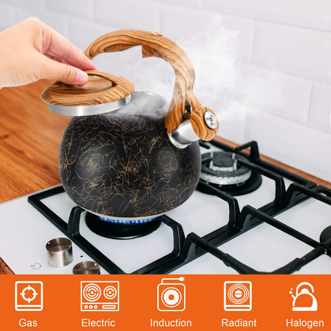 GGC Tea Kettle induction-compatible design for flexible cooking across stoves.