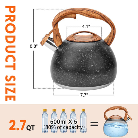 GGC loud whistle alerts you when water is ready, even in noisy spaces.