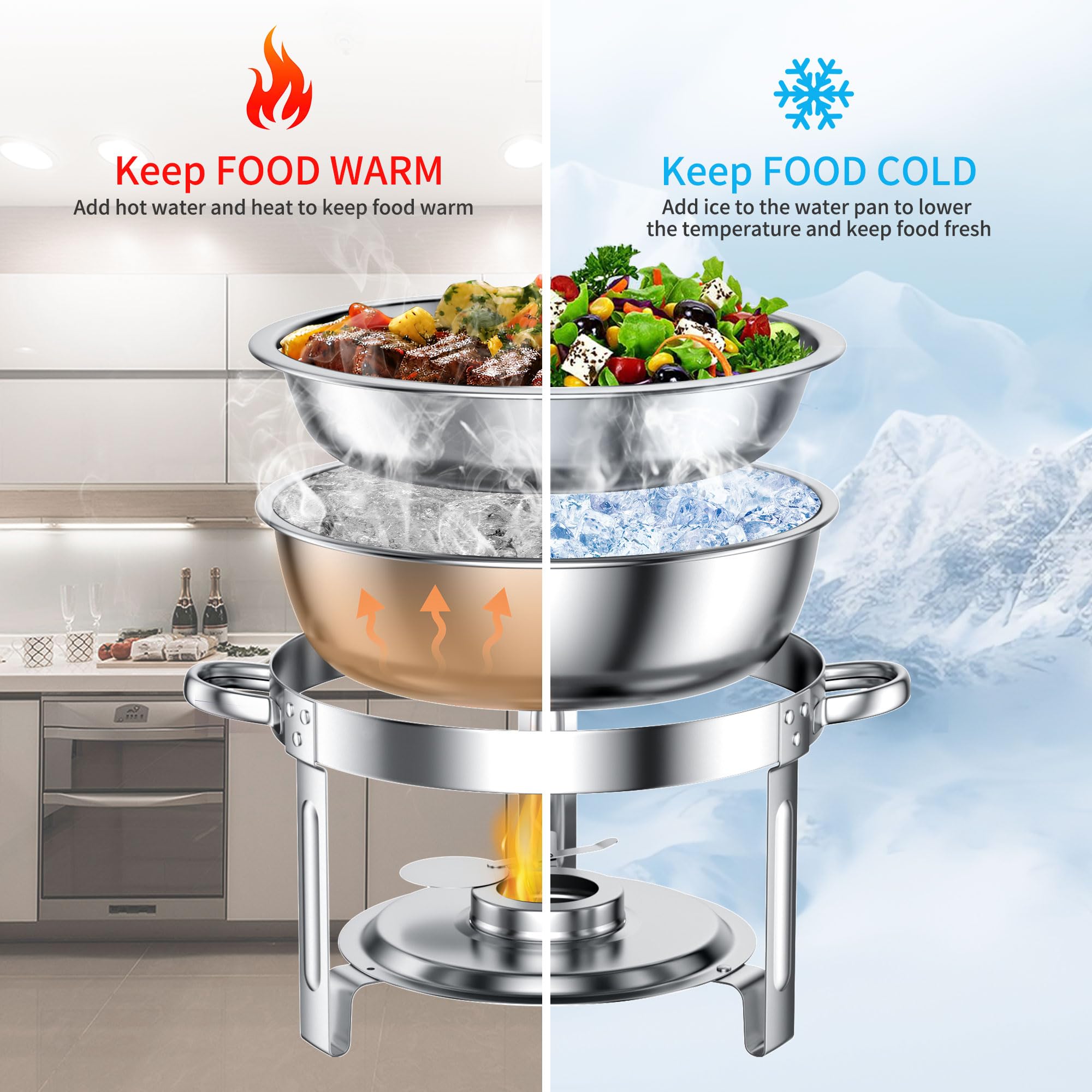 GGIU clear lid vent view food easily while maintaining temperature