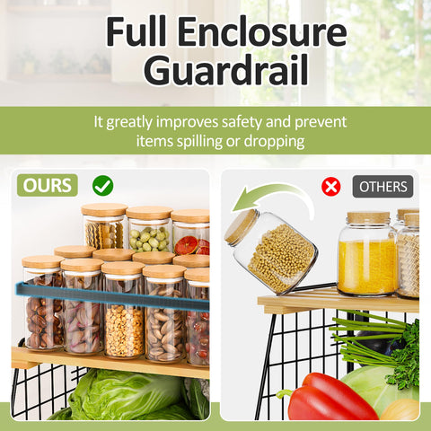 GGIU magnetic shelf top guardrail doubles as extra storage