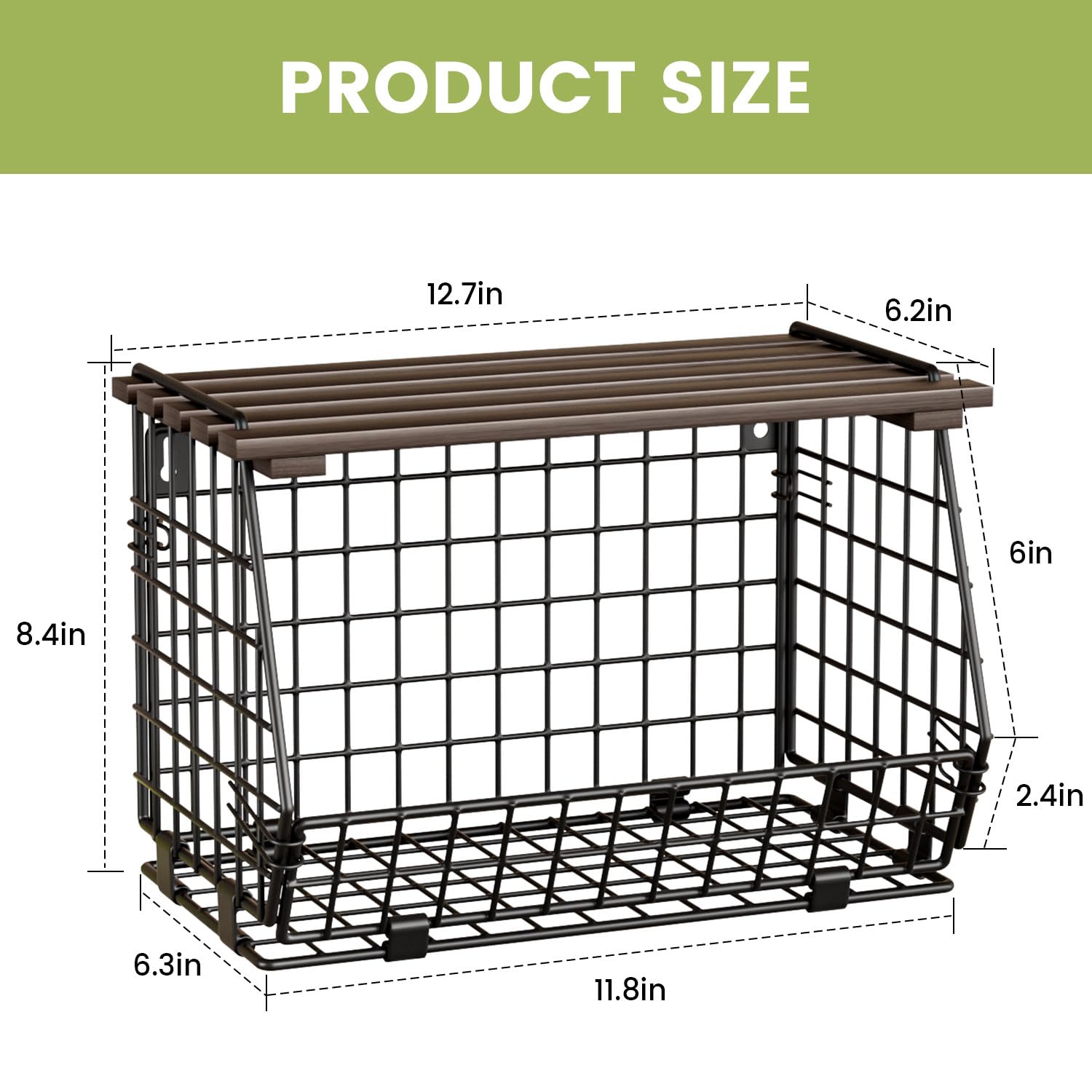 GGIU multi-use basket suitable for pantry, office, or bathroom storage