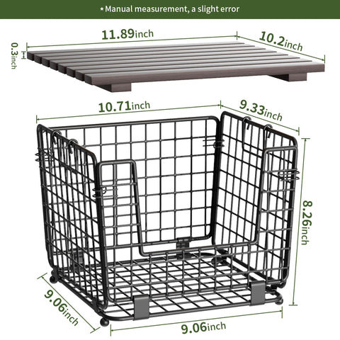 GGIU basket with non-slip feet staying stable on a surface.