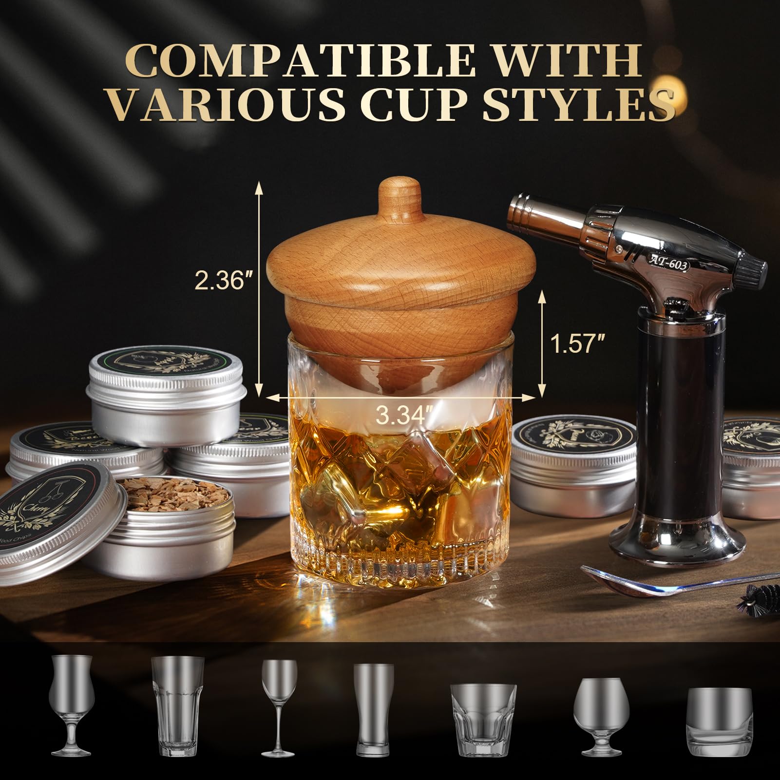 G GOOD GAIN hickory wood chips add bold, savory smoke to bourbons.