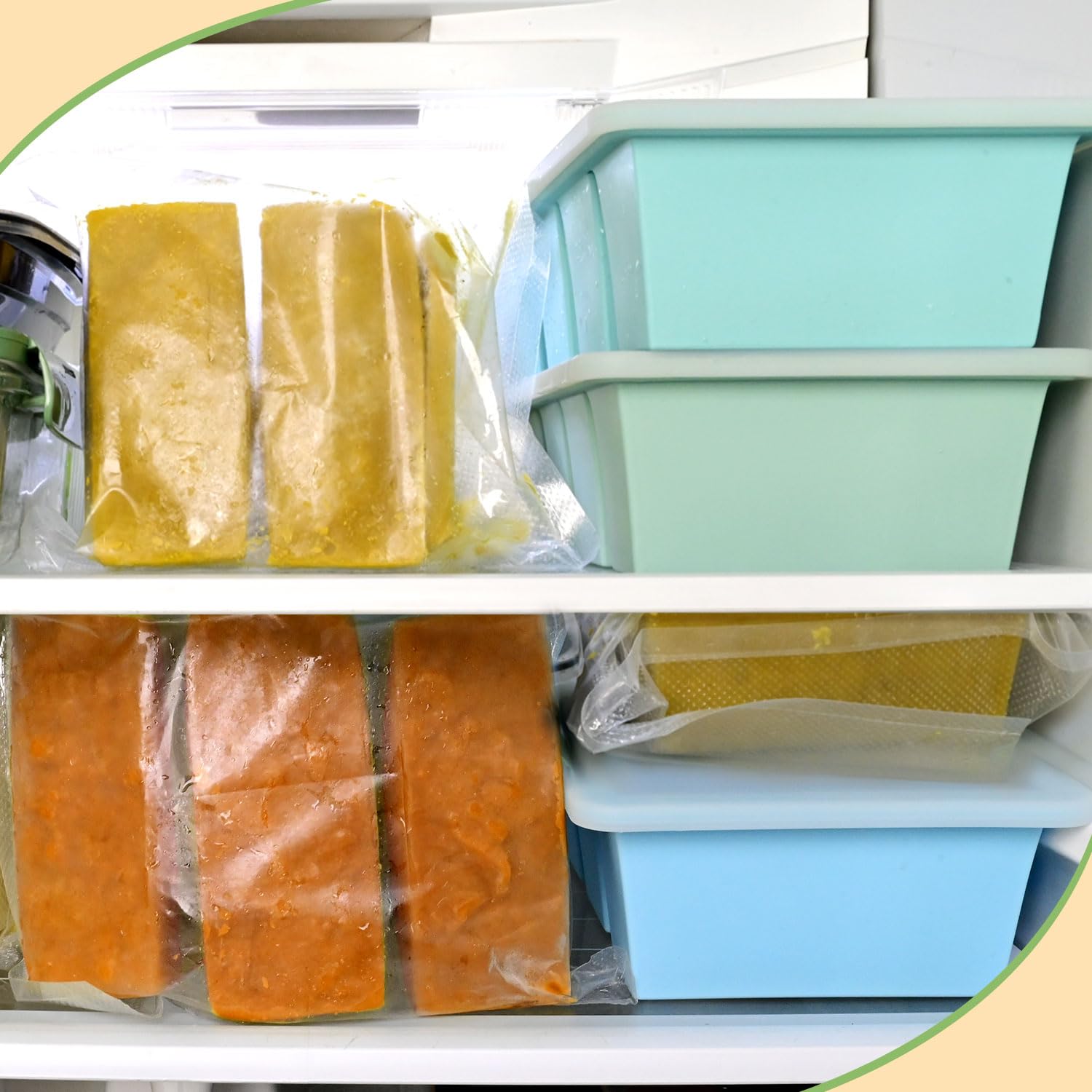 Great for batch cooking and portion-controlled meal prep with GGOW freezer tray.