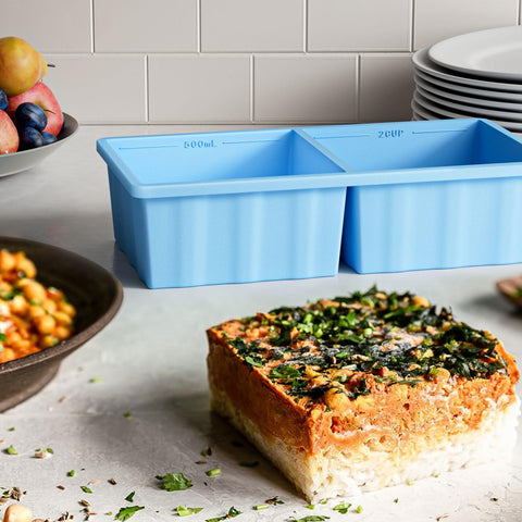 GGOW food-grade silicone trays are dishwasher, oven, and refrigerator safe for versatile meal prep.