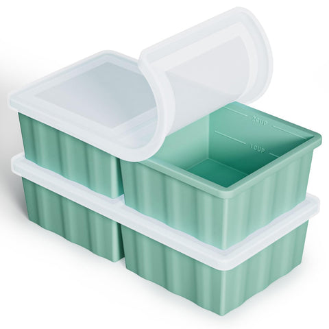 GGOW silicone freezer tray for 1–2 cup soup portions, perfect for meal prep.