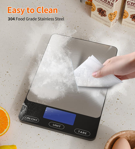 GGQ rechargeable scale with Type-C charging for cord-free use.