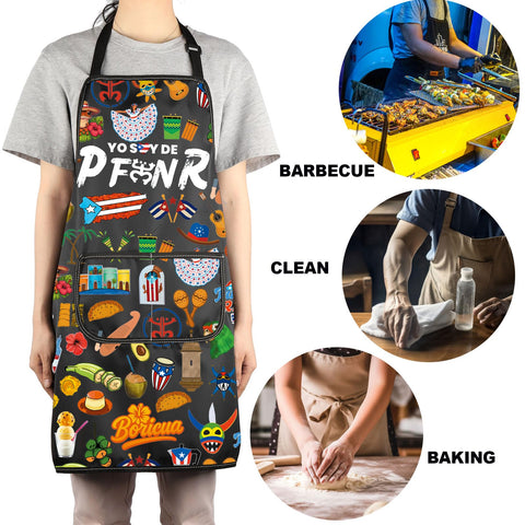 G2TUP Puerto Rico cooking apron makes a thoughtful gift for cooking lovers.