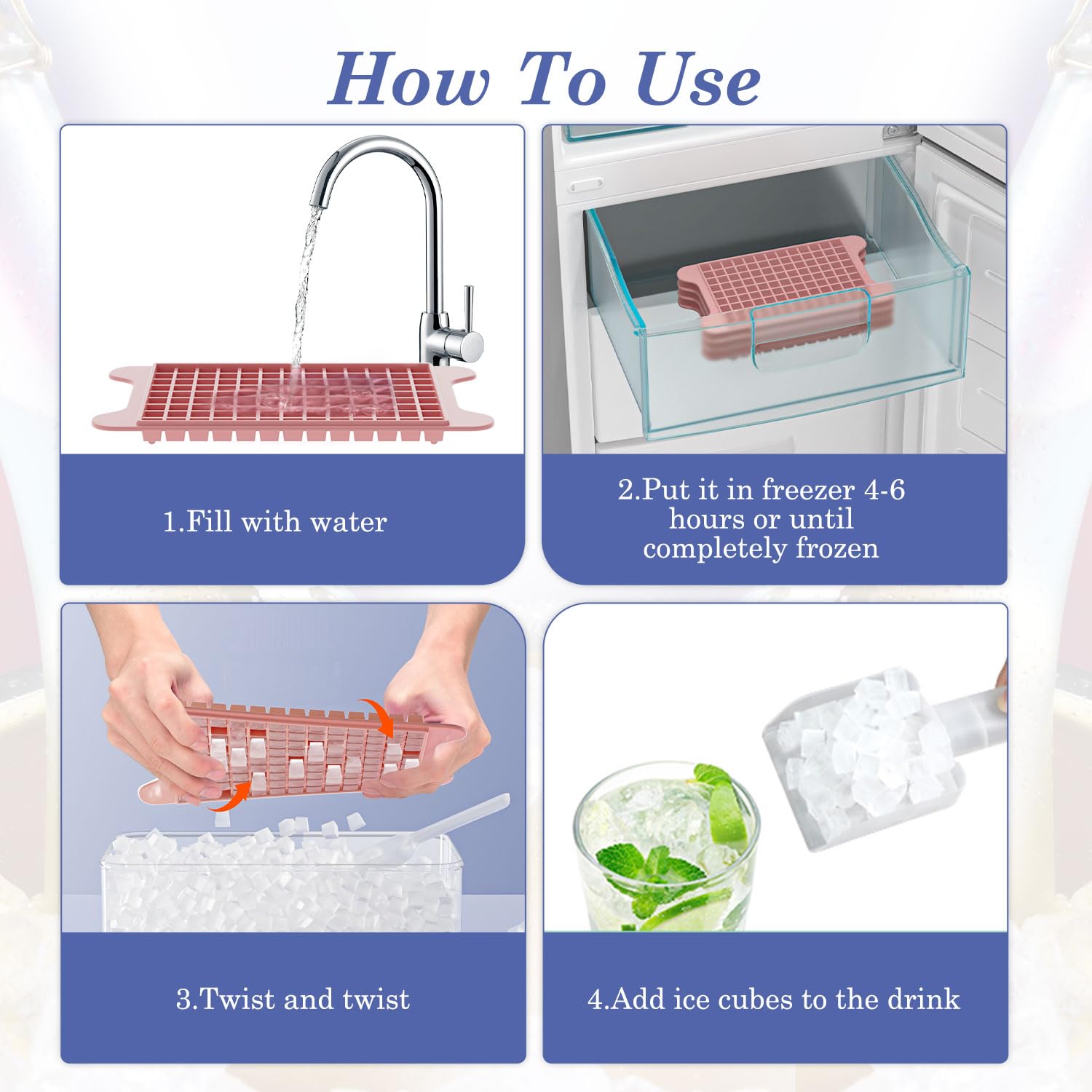 GGUW ice scoop included helps portion ice efficiently.