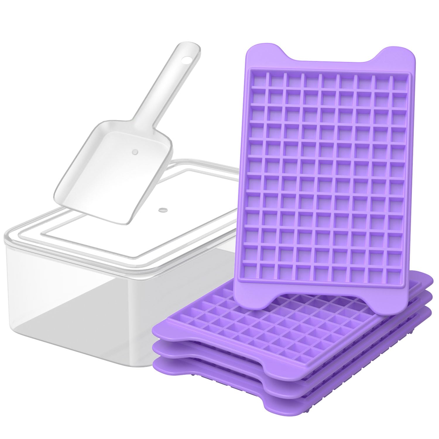 GGUW nugget ice tray with bin demonstrates easy release for fast ice