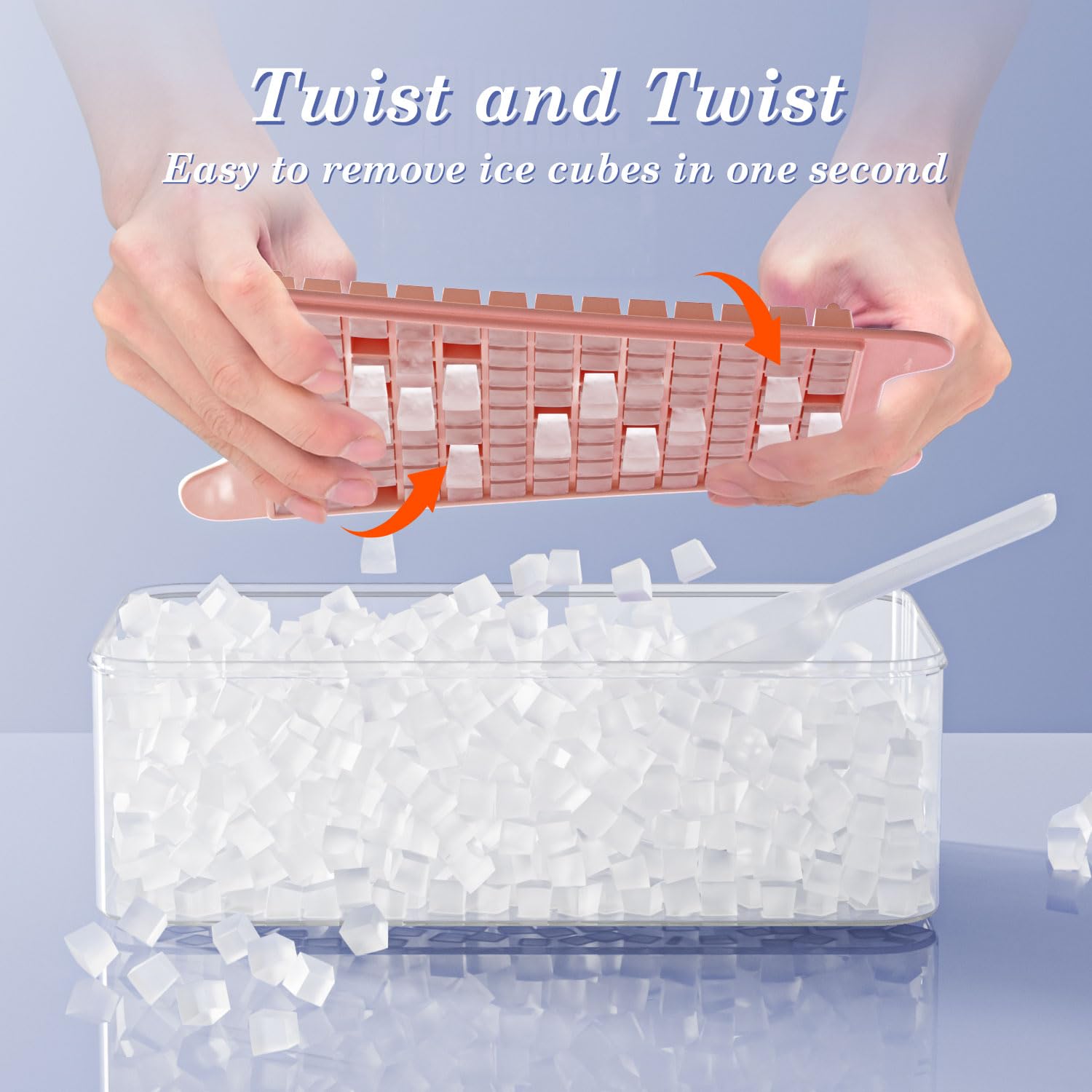 GGUW stackable design conserving freezer space while cooling multiple drinks.