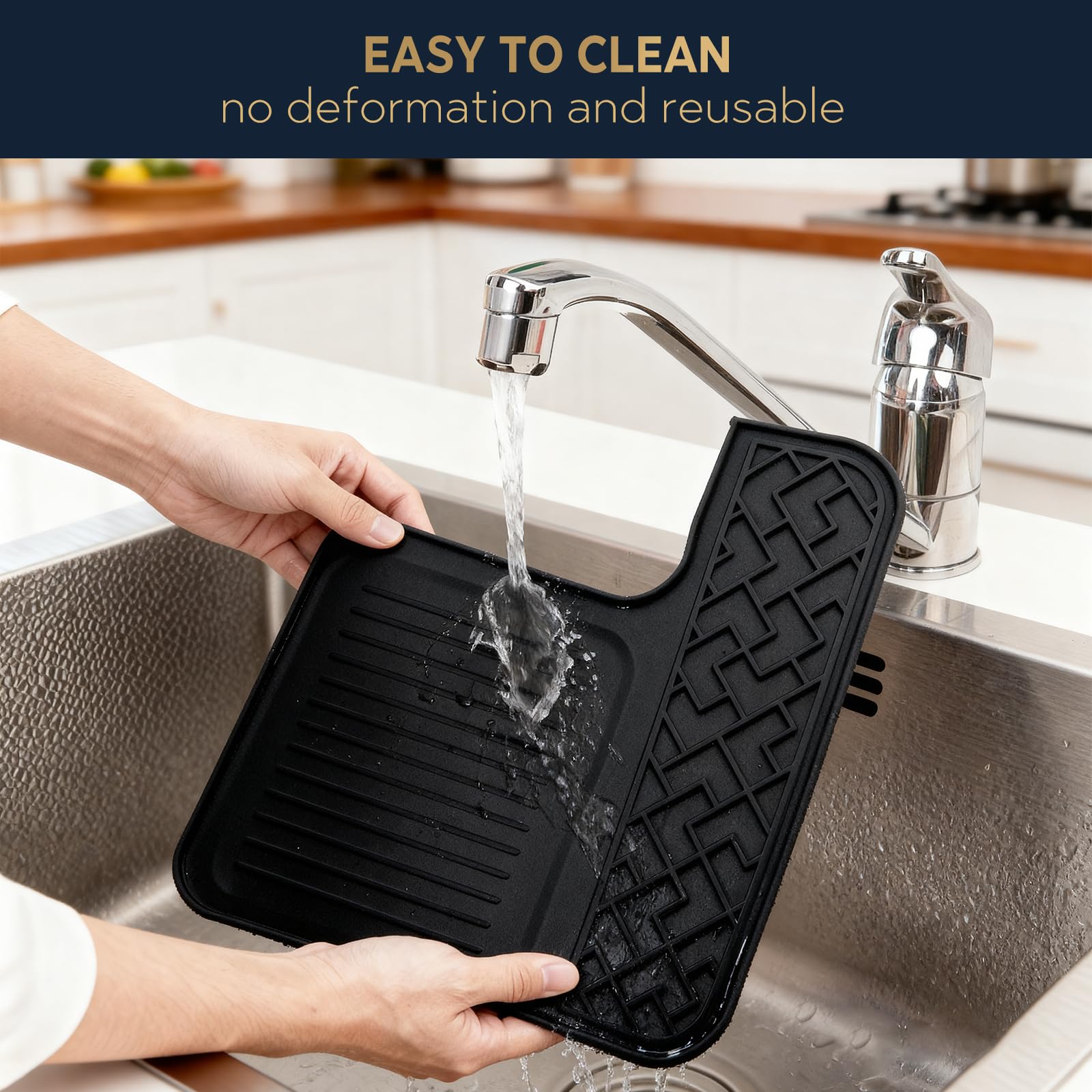 GGV Ninja Luxe top mat offers storage for spoons and filters.