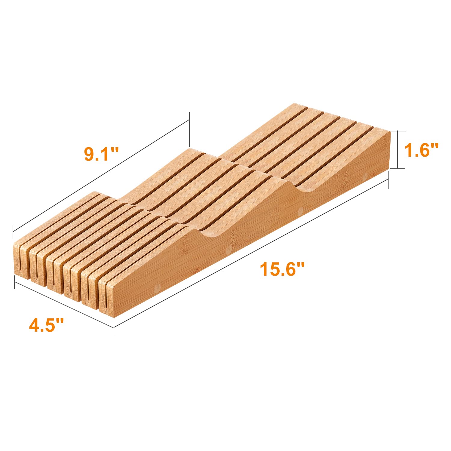 GHWIE knife-slot protective drawer highlights blade safety and organization