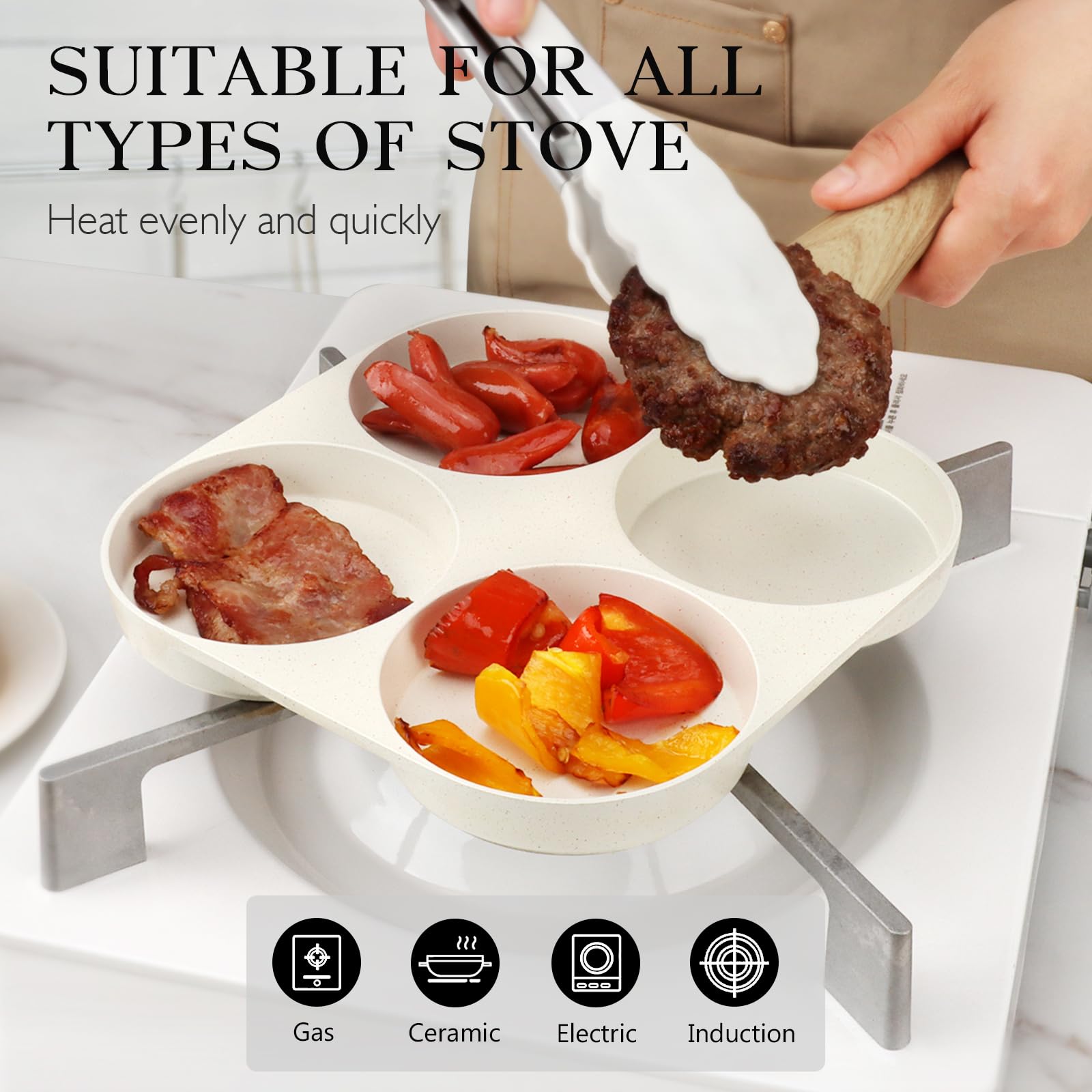 GiPP induction-ready base delivers fast, even heat on various stoves.