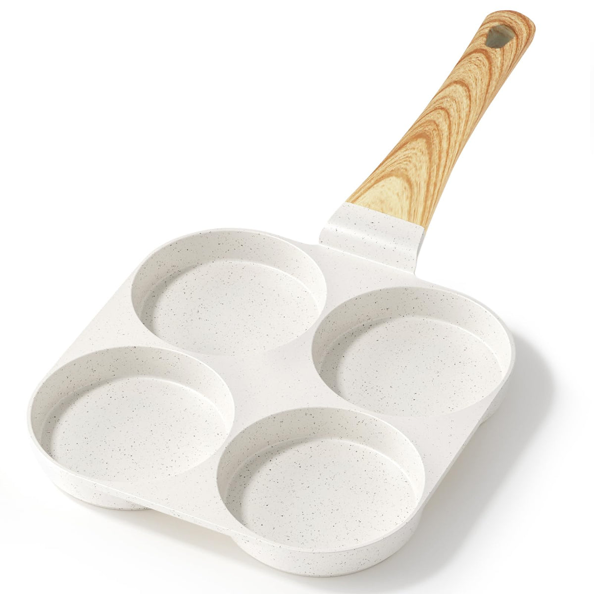 GiPP nonstick egg pan 4-cup in use for quick breakfast eggs.