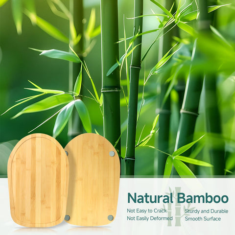 GIASSVIO bamboo mixer slider top view with smooth bamboo surface