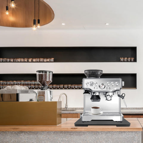 Easy access to refilling your coffee pot with the GIASSVIO sliding tray