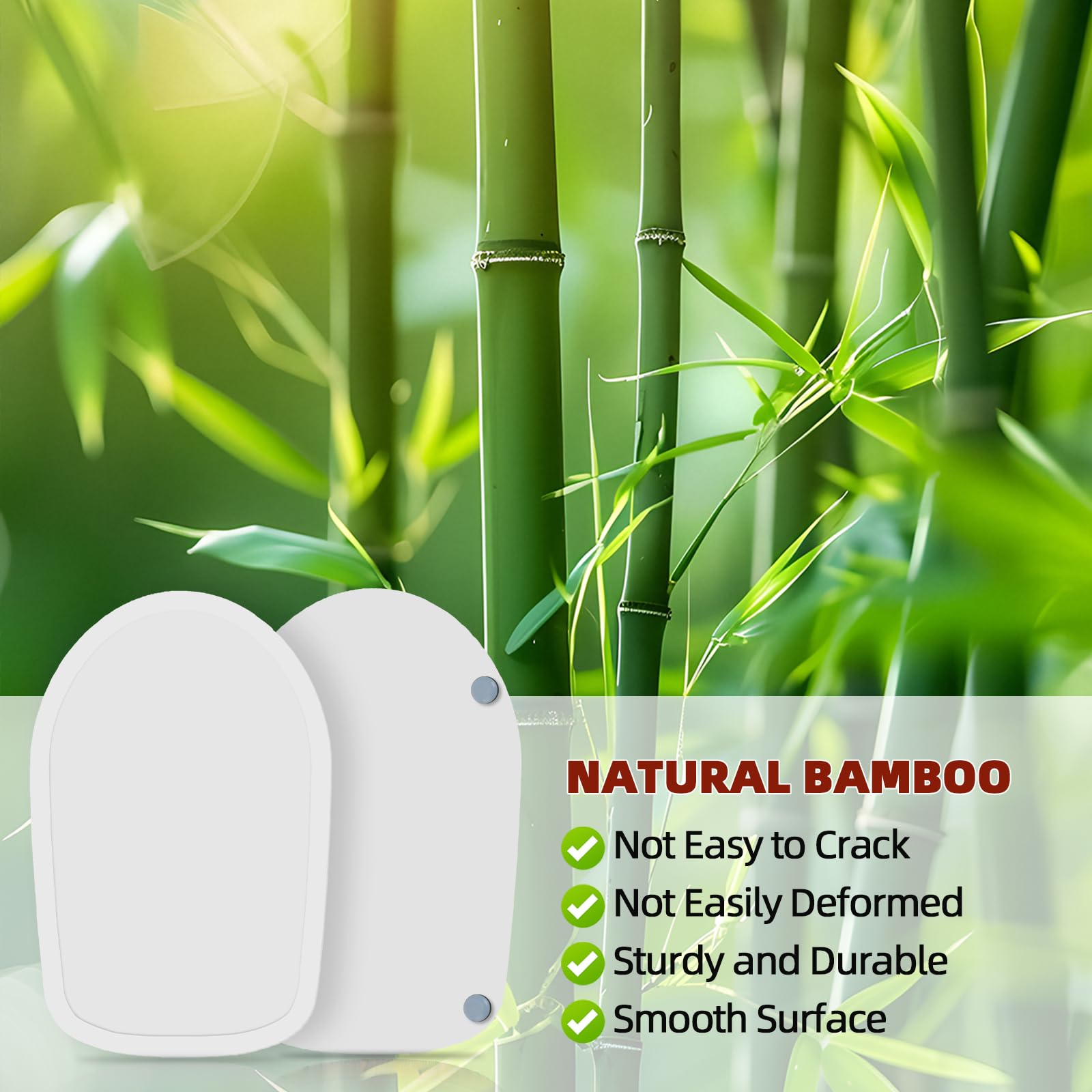 GIASSVIO bamboo material highlights natural wood texture and sturdy design