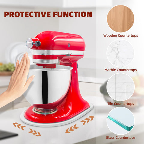 GIASSVIO counterop protection with the slider shielding surfaces while moving the mixer