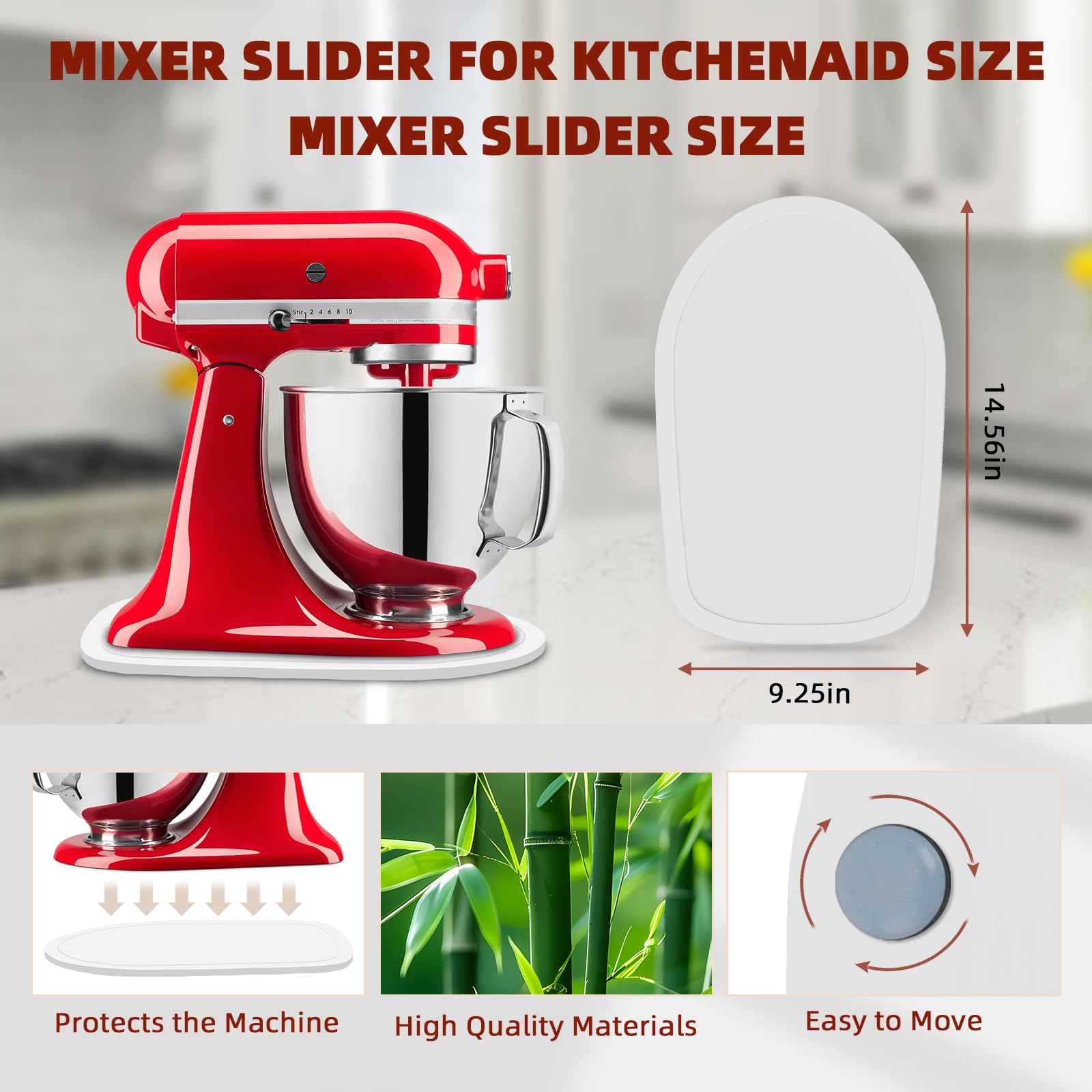 GIASSVIO mixer slider enables smooth movement from storage to prep area