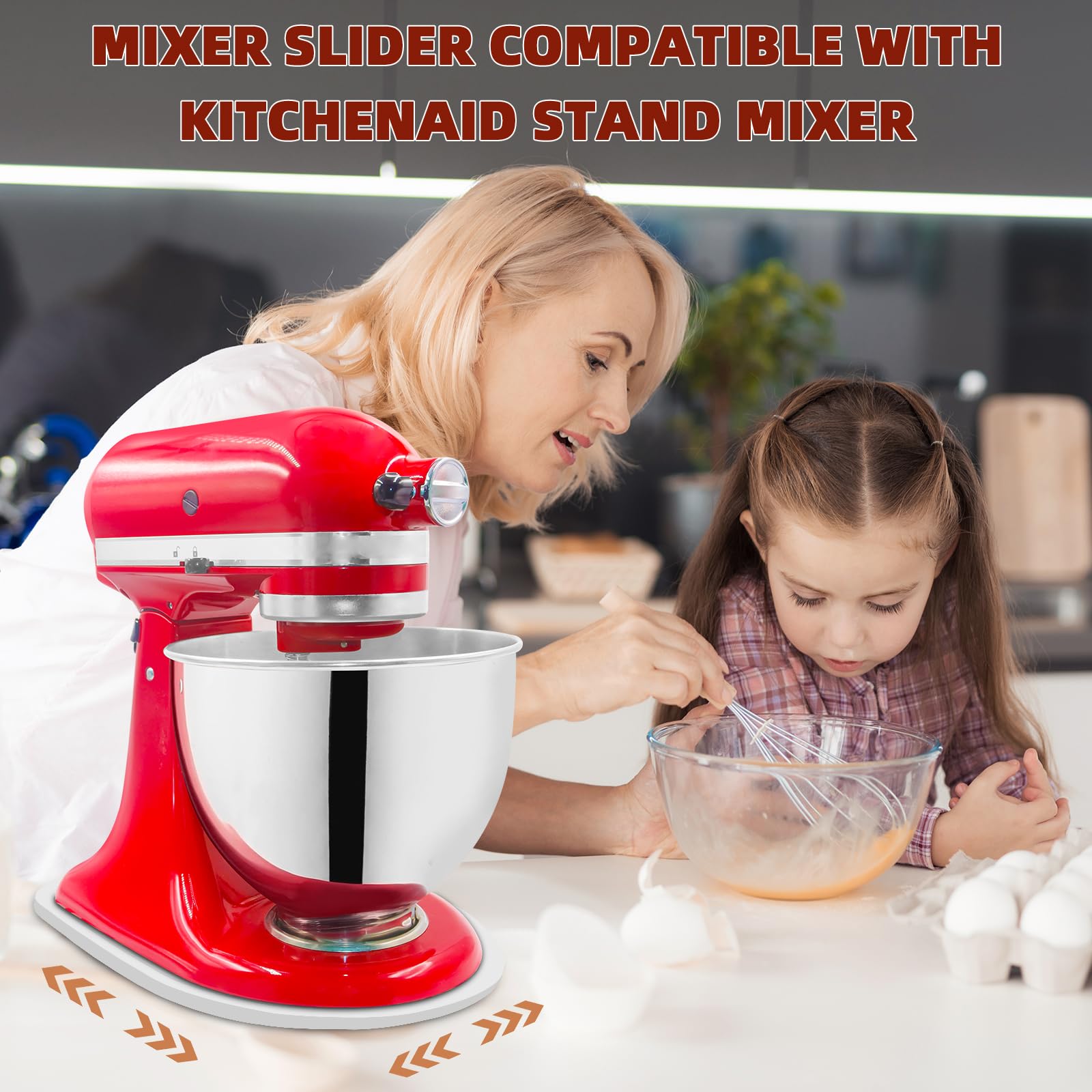 GIASSVIO bamboo slider helps keep countertop organized and tidy