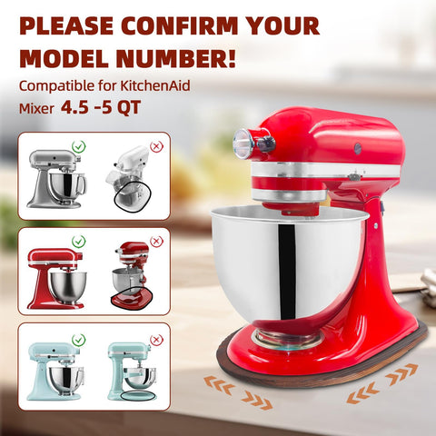 GIASSVIO pine-wood base under mixer provides sturdy support and counter protection