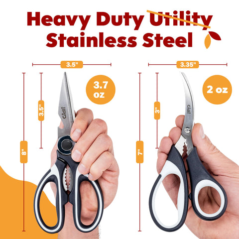 Gidli bonus seafood scissors extend kitchen versatility.