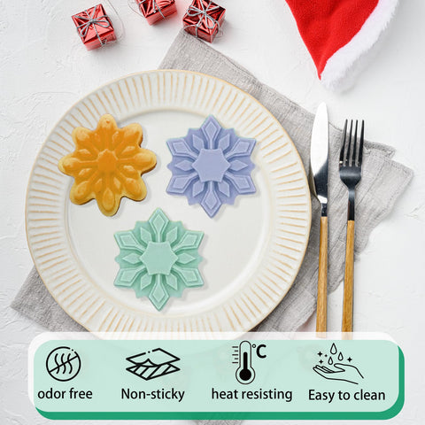 Gieehiol snowflake molds for chocolate and candy making