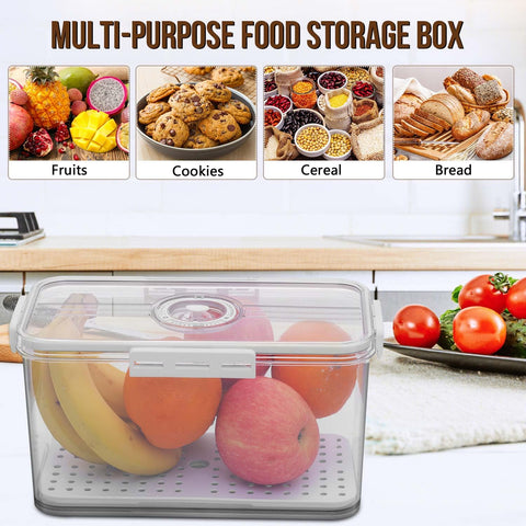 Gifhomfix bread box detachable drain board for moisture control.
