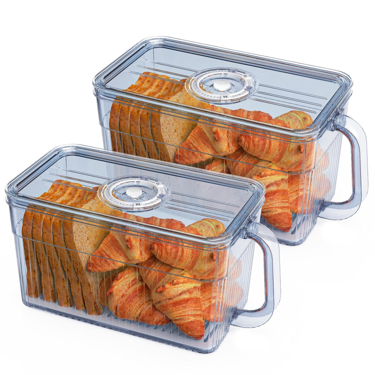 Gifhomfix bread box with detachable handle for easy transport and reach.