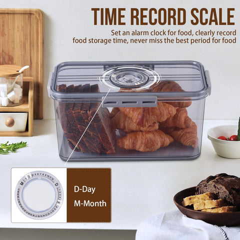 Gifhomfix bread box inside with drain board helps prevent moisture.