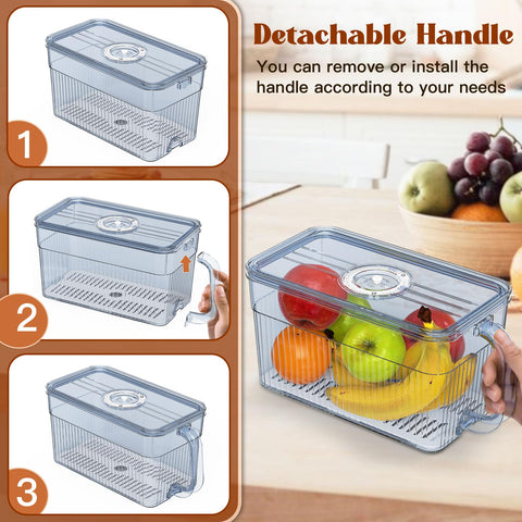 Gifhomfix bread box time dial helps track storage time at a glance.