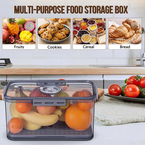 Gifhomfix bread box made of food-grade material keeps contents visible.