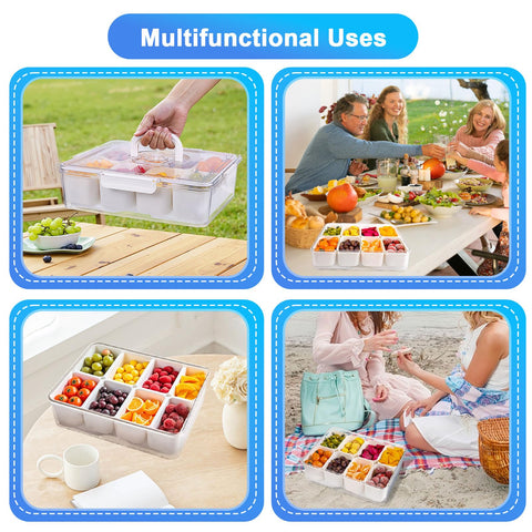 Gifhomfix reusable ice pack preserves freshness during outdoor meals.