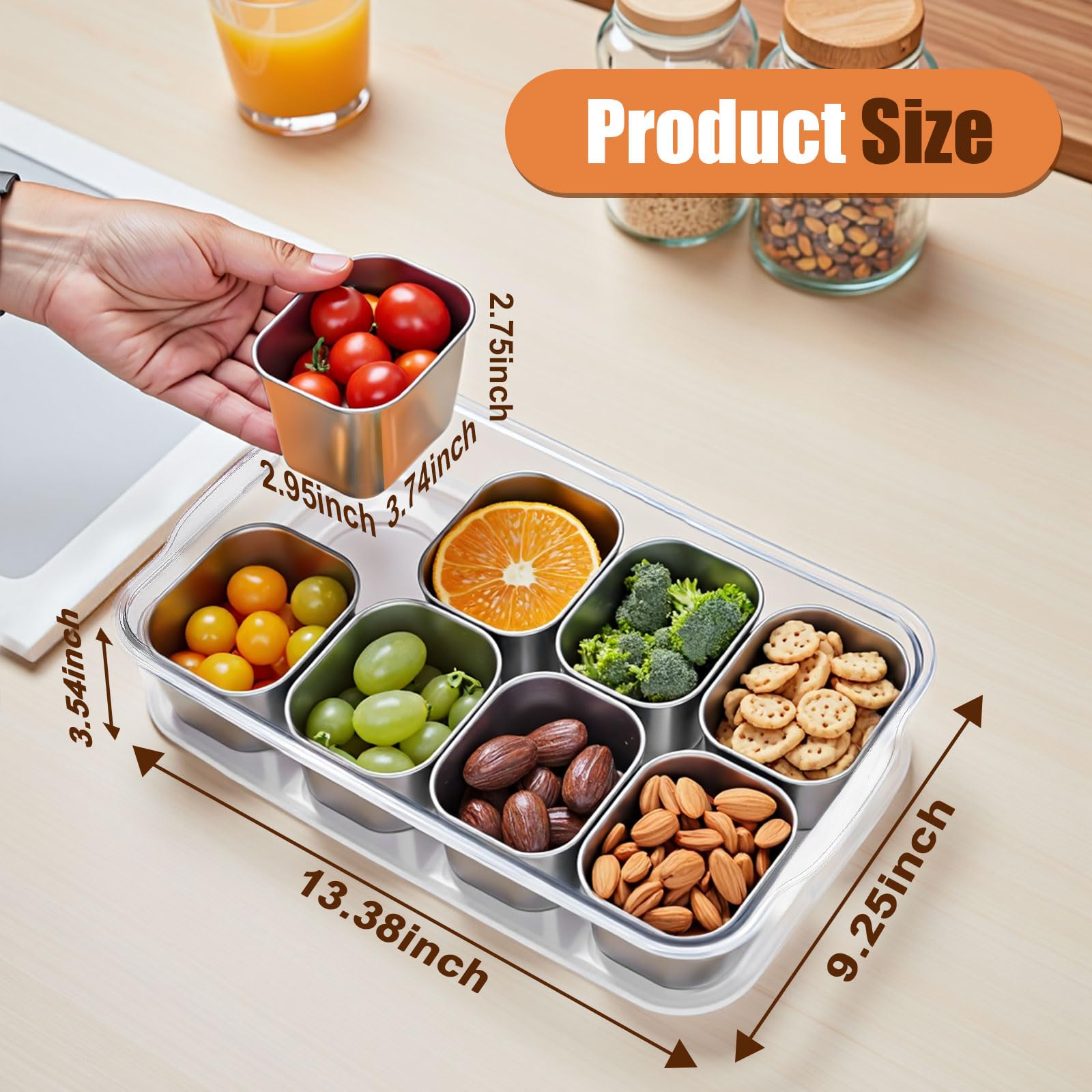 Gifhomfix Snackle Box side handles enable easy carrying on the go.