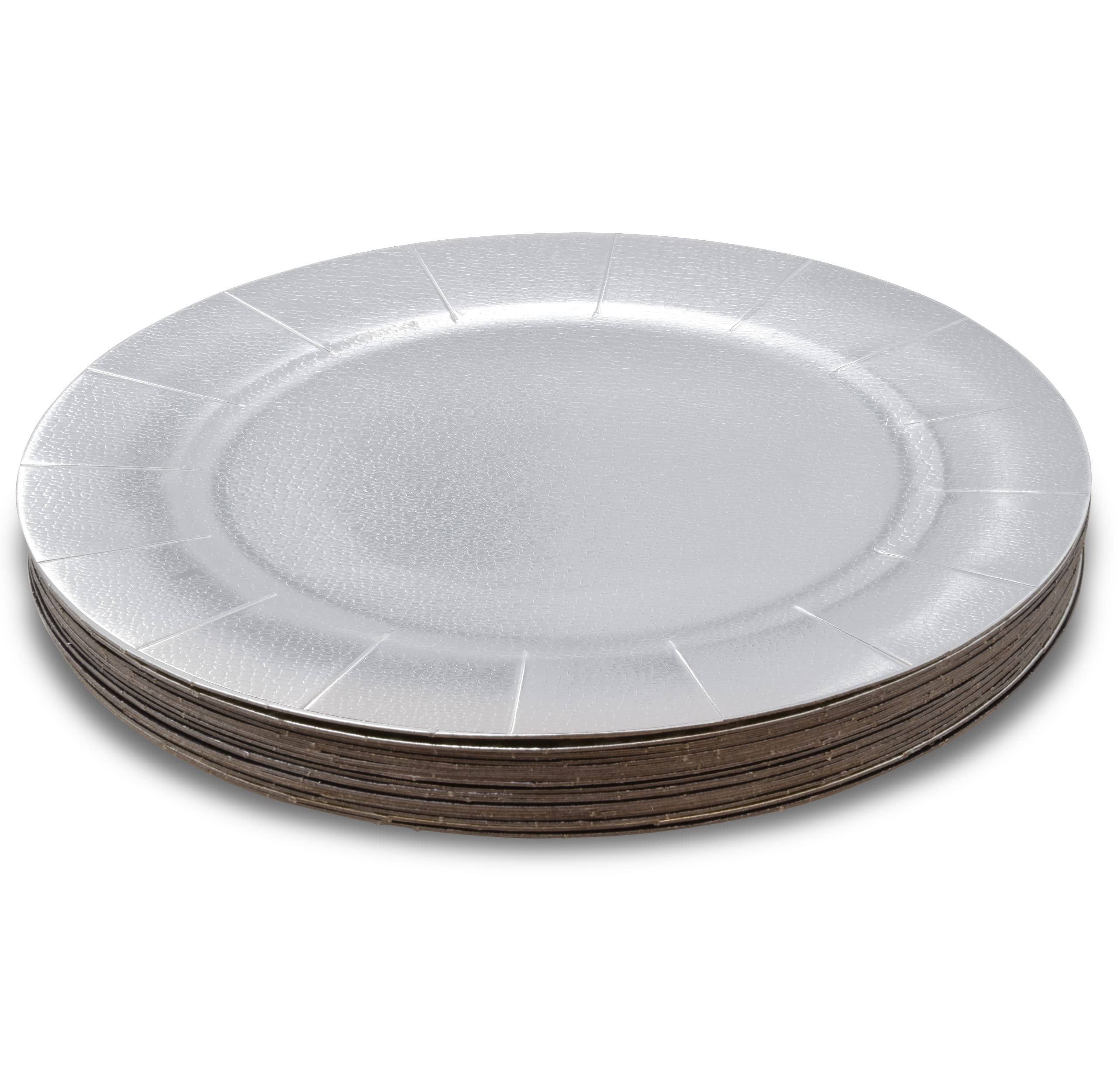 Gift Boutique charger plates under salad bowls for stable service.