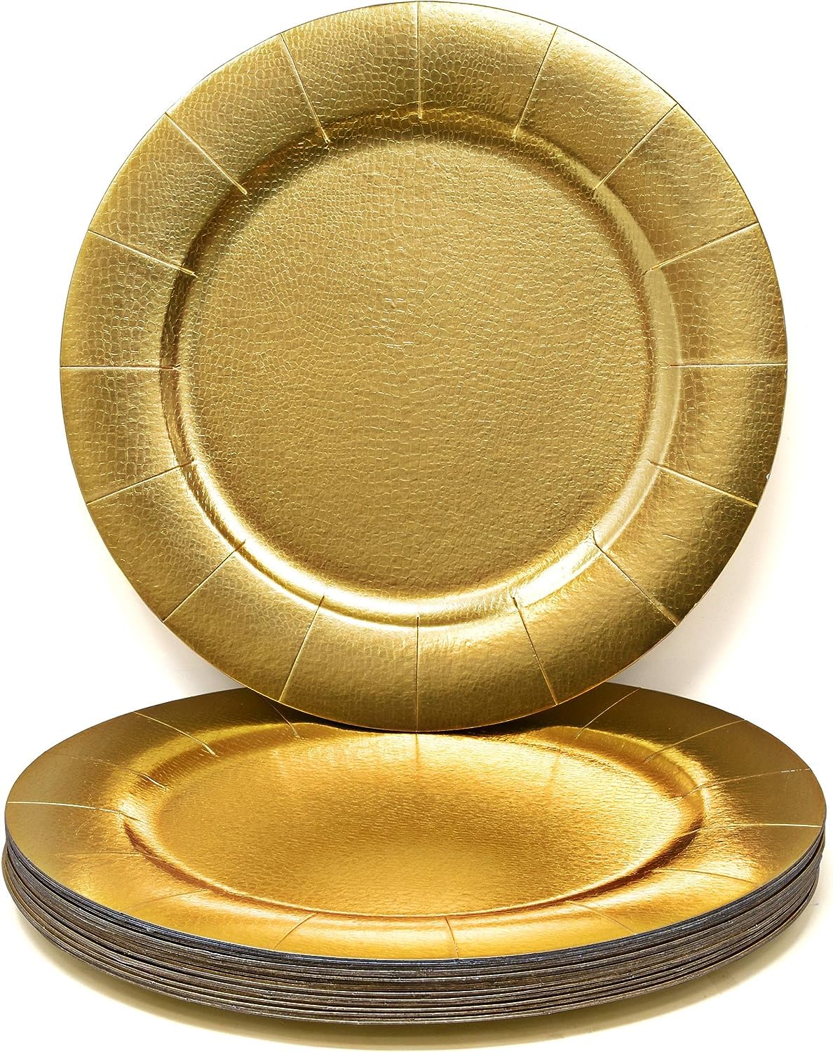 Gift Boutique eco-friendly disposable plates offer sturdy support for heavy foods.