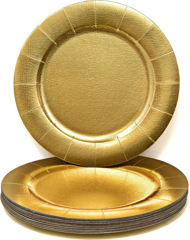 Gift Boutique eco-friendly disposable plates offer sturdy support for heavy foods.