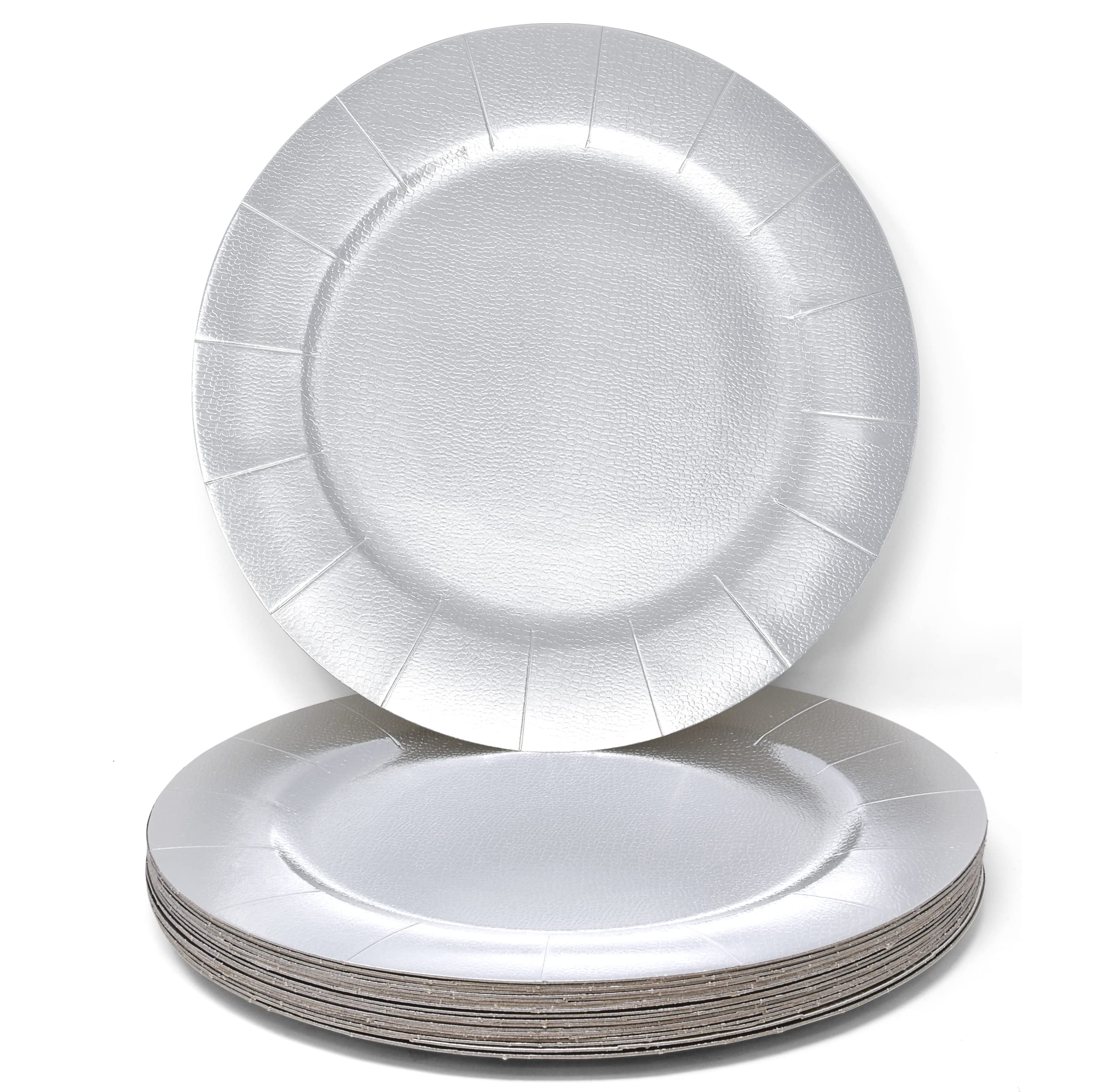 Gift Boutique pebble-textured rim detail enhances festive tables.