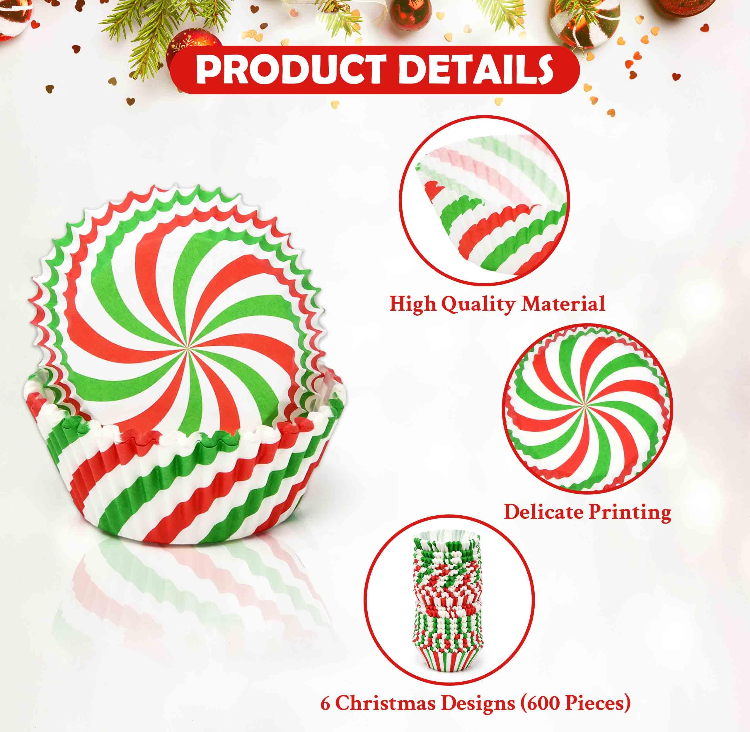 Gift Boutique standard-size cupcake liners fit standard foil tins for quick baking.