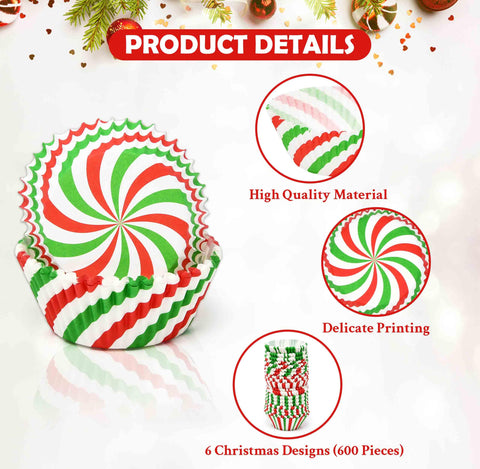 Gift Boutique standard-size cupcake liners fit standard foil tins for quick baking.