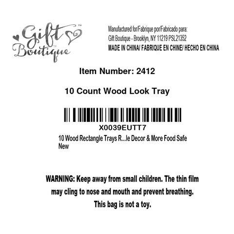 Gift Boutique wood trays complement holiday and wedding dessert tables.