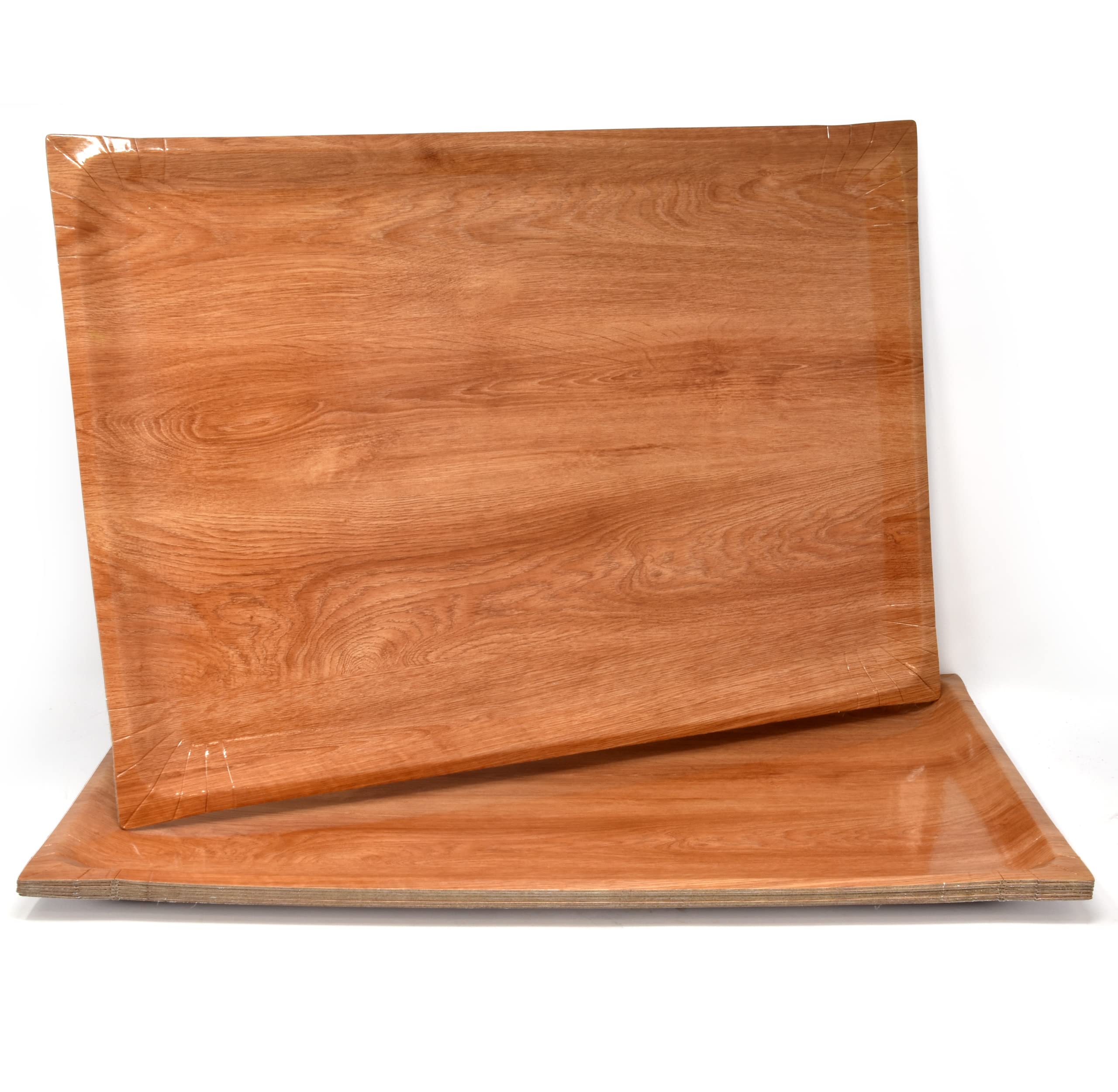 Gift Boutique wood trays in rustic brown, perfect for elegant dessert displays.