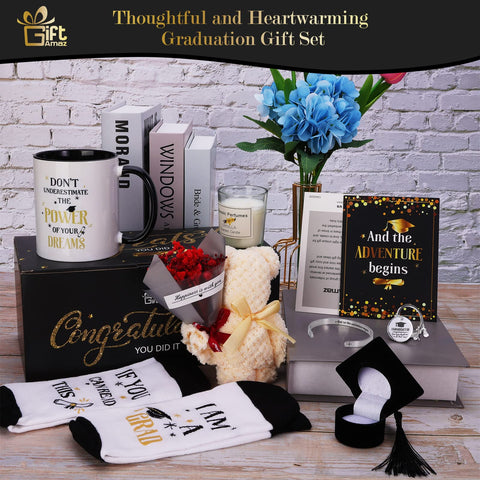 GiftAmaz graduation bracelet with celebratory charm, a stylish keepsake for her achievement.